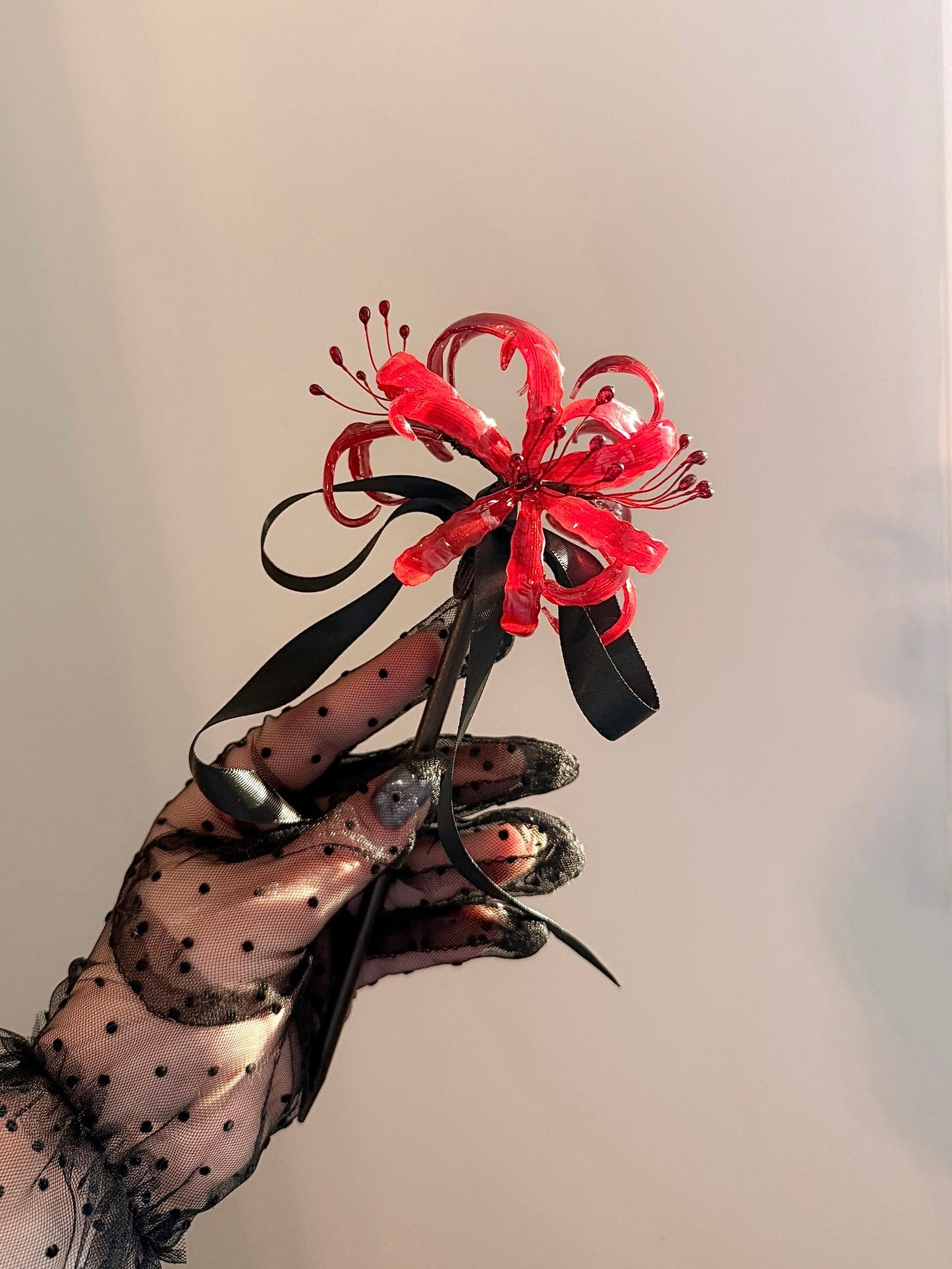 Handmade Lycoris Flower Hair Pin