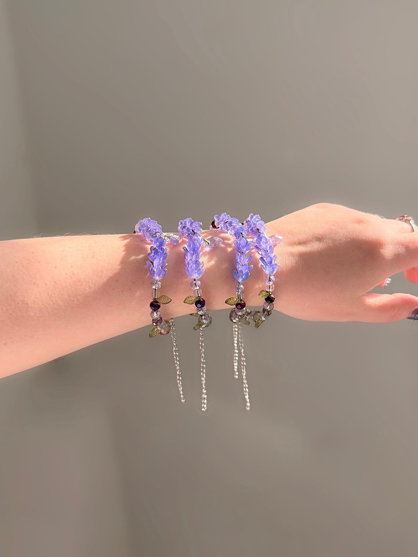 Lavender Flower Bracelet