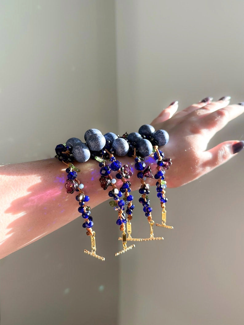 Blooming Blueberry Garden Handmade Bracelets