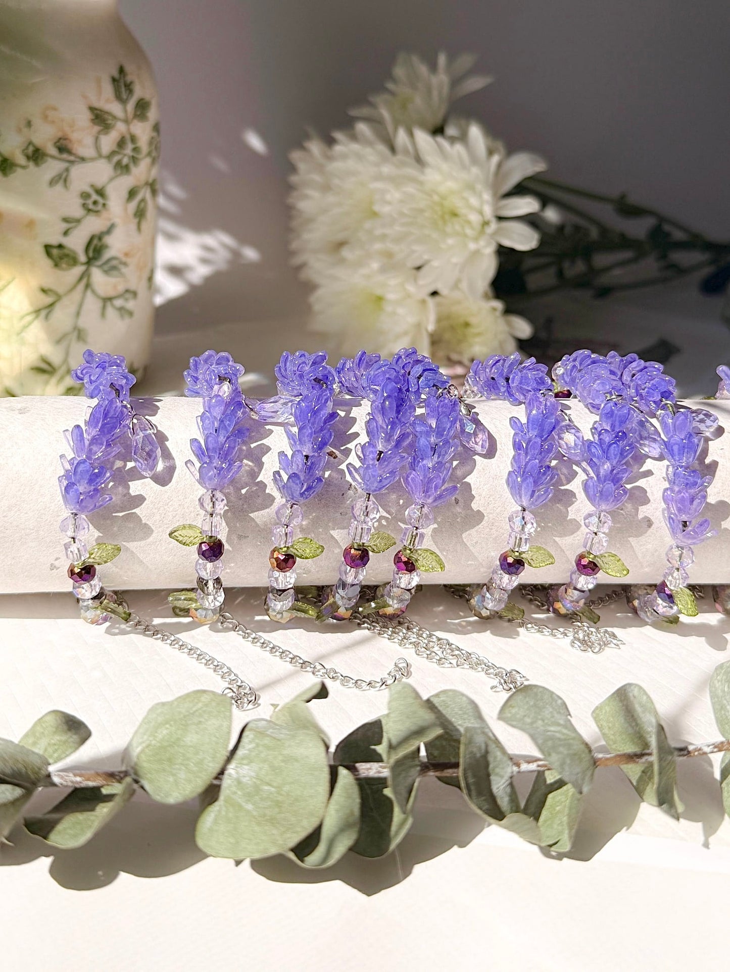 Lavender Flower Bracelet
