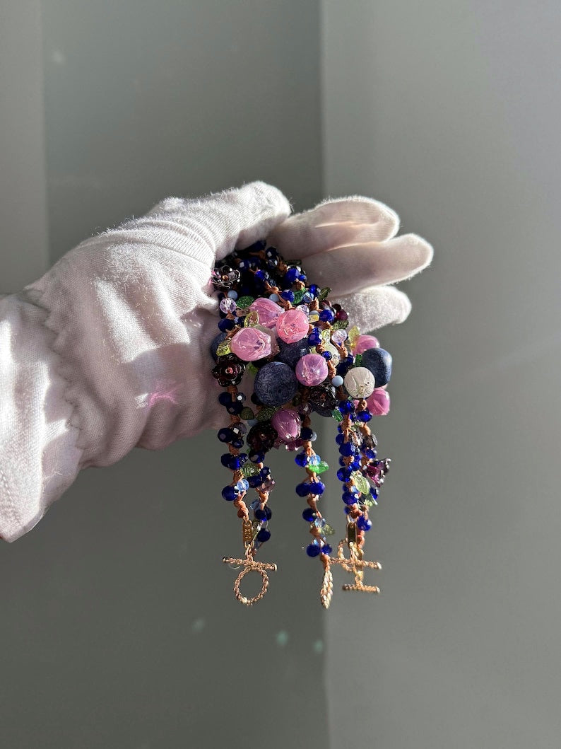 Blooming Blueberry Garden Handmade Bracelets