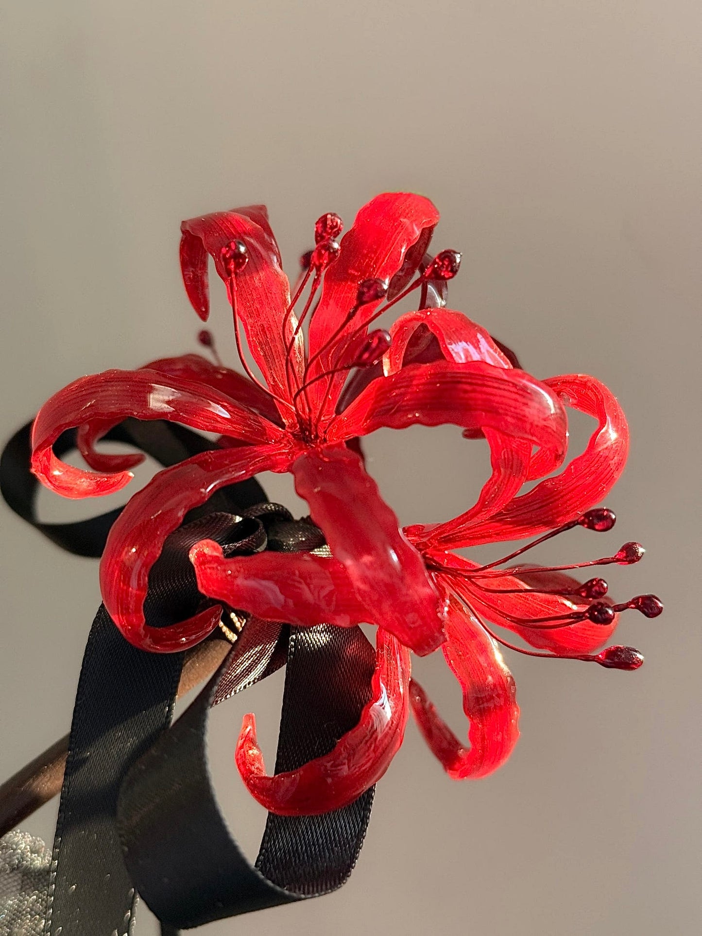 Handmade Lycoris Flower Hair Pin