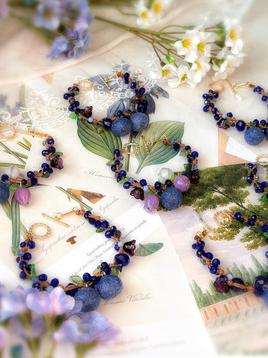 Blooming Blueberry Garden Handmade Bracelets