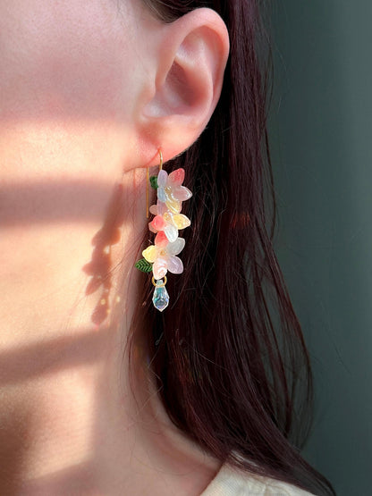 Rainbow Blossom Earrings