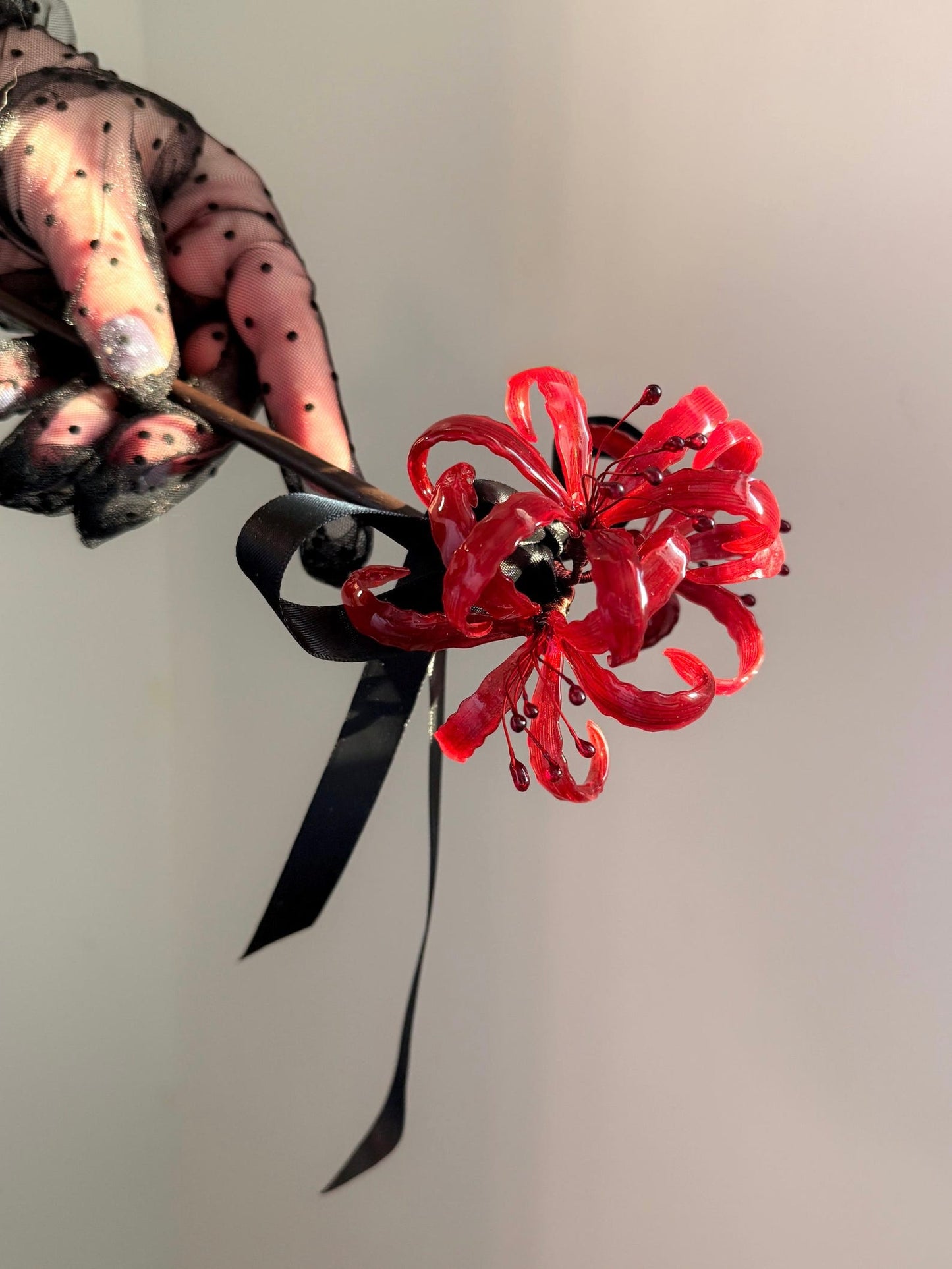 Handmade Lycoris Flower Hair Pin