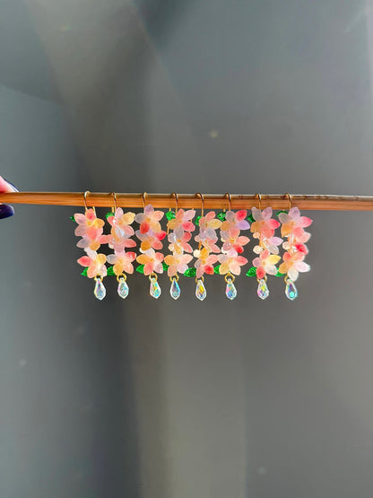 Rainbow Blossom Earrings