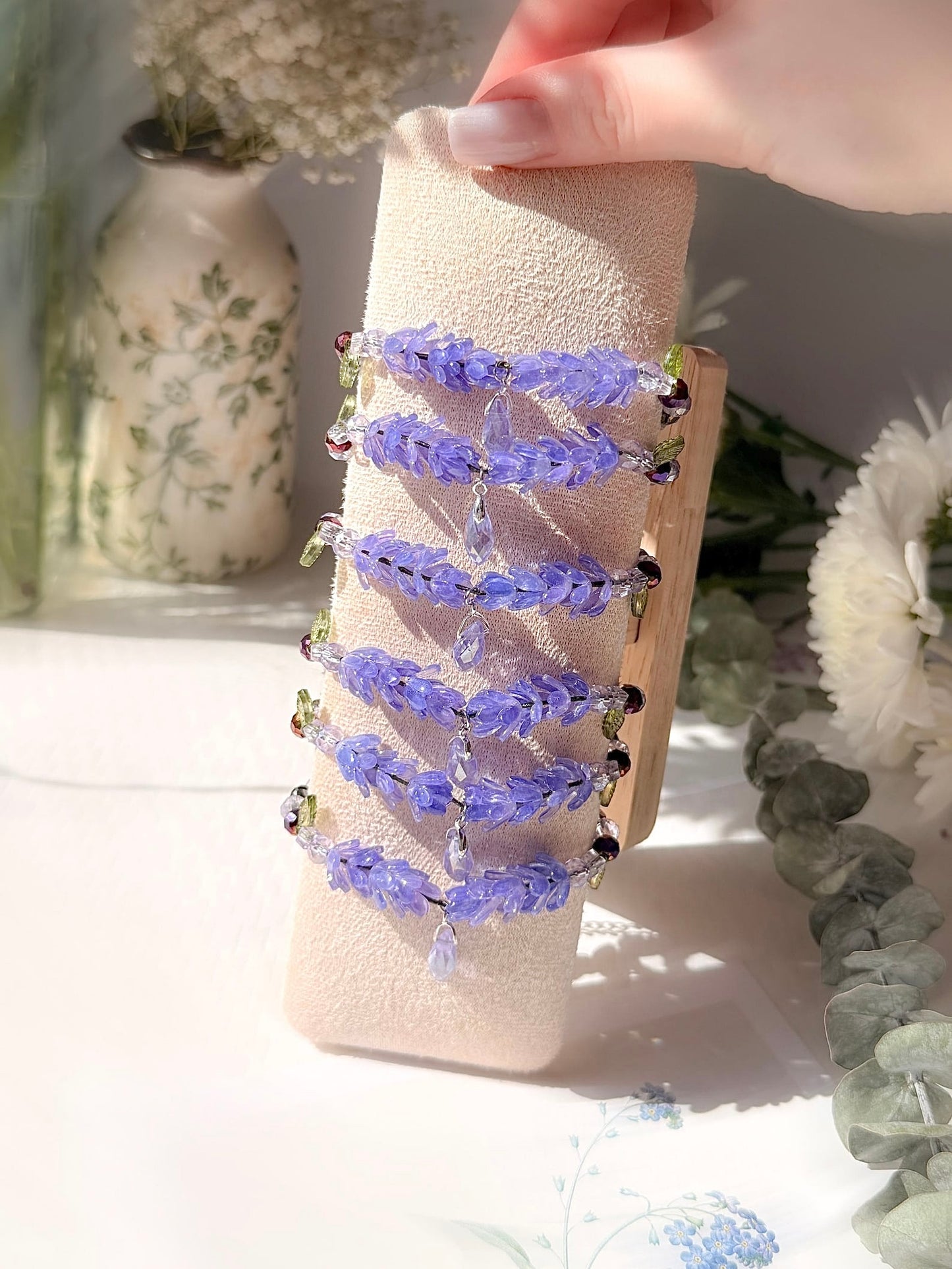 Lavender Flower Bracelet